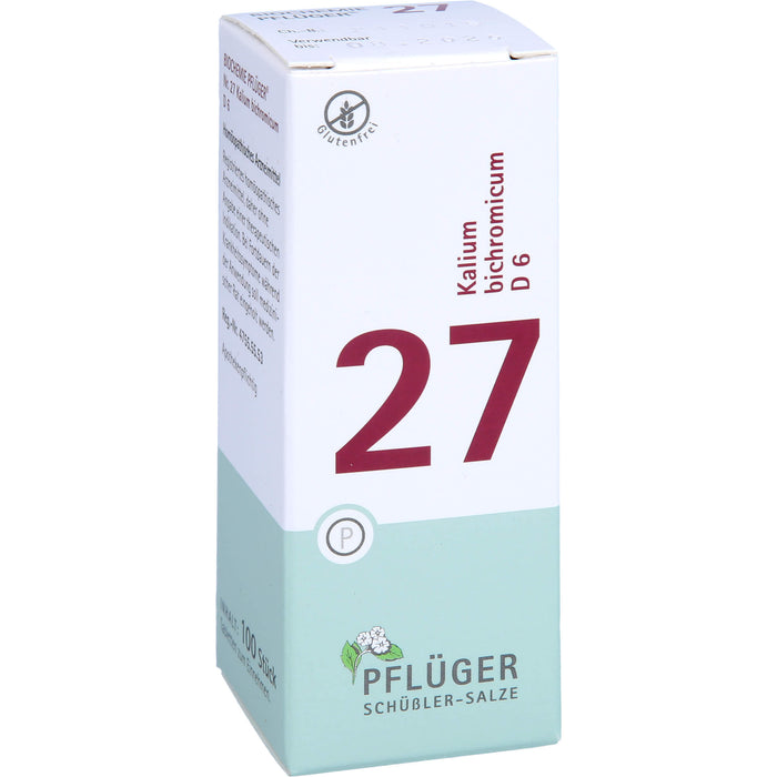 Pflüger Biochemie Nr.27 Kalium bichromicum D6 Tabletten, 100 pcs. Tablets