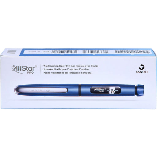 AllStar Pro blau Injektionsgerät zum Spritzen von Insulin, 1 St. Stift
