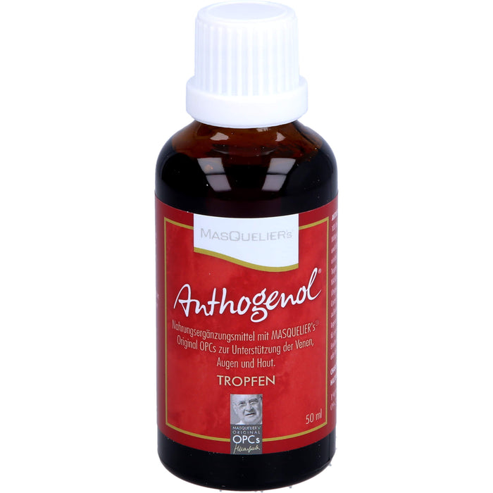 MASQUELIERs Anthogenol OPC Tropfen zur Unterstützung der Venen, Augen und Haut, 50 ml Solution