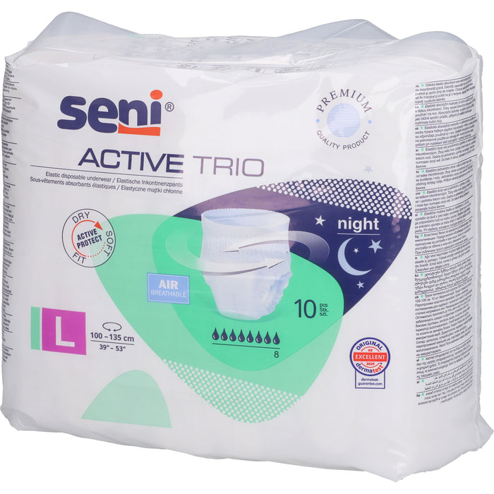 Seni Active Trio elastische Inkontinenzpants Gr.L, 10 pcs. Pants