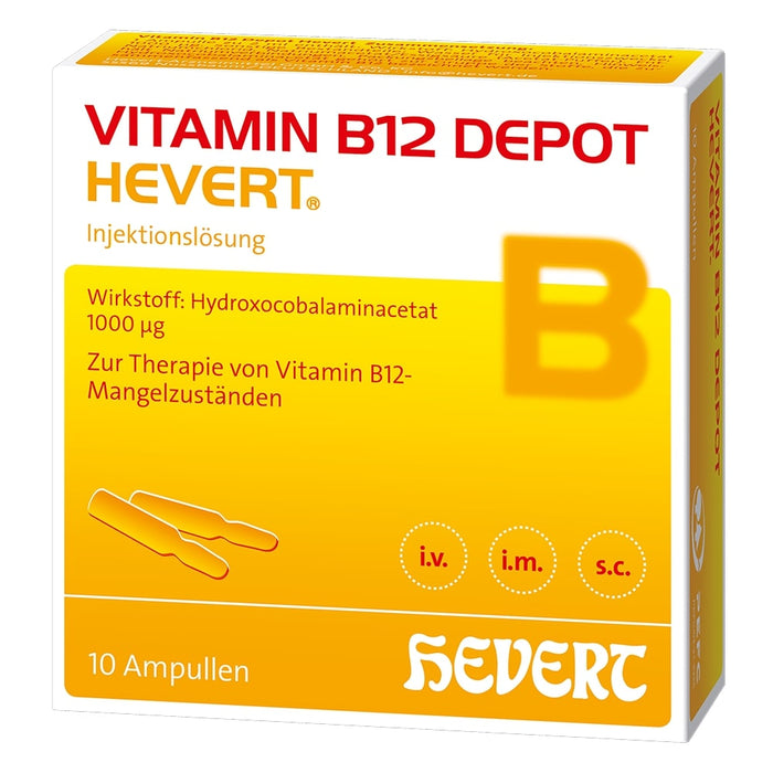 Vitamin B12 Depot Hevert, 10 St. Ampullen