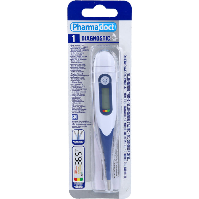 Fieberthermometer Digital mit Flexibler Spitze, 1 St 