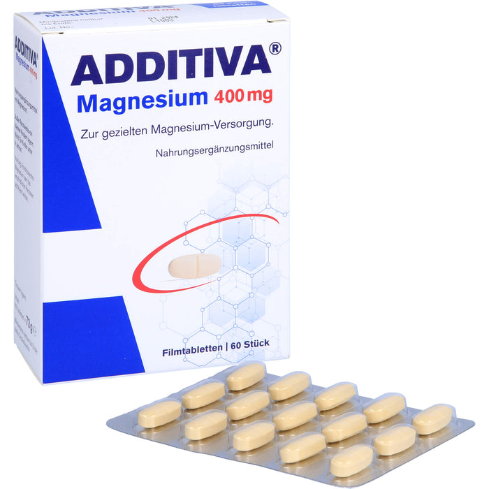 ADDITIVA Magnesium 400 mg Filmtabletten, 60 pcs. Tablets