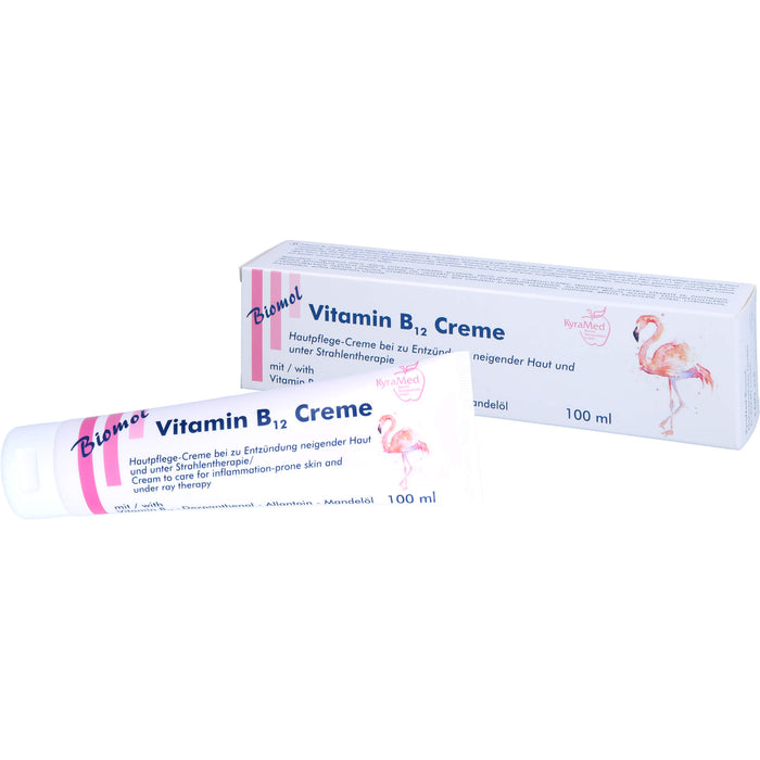 KyraMed Vitamin B12 Creme für zu Entzündung neigende Haut und bei Strahlentherapie, 100 ml Cream