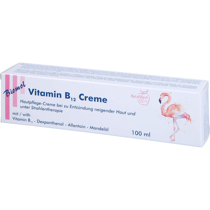 KyraMed Vitamin B12 Creme für zu Entzündung neigende Haut und bei Strahlentherapie, 100 ml Cream
