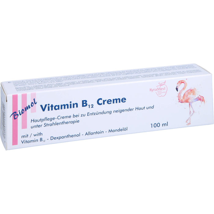 KyraMed Vitamin B12 Creme für zu Entzündung neigende Haut und bei Strahlentherapie, 100 ml Cream
