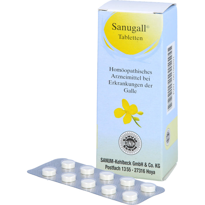 Sanugall Tabletten bei Erkrankungen der Galle, 80 pcs. Tablets