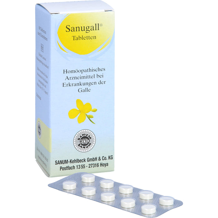 Sanugall Tabletten bei Erkrankungen der Galle, 80 pcs. Tablets
