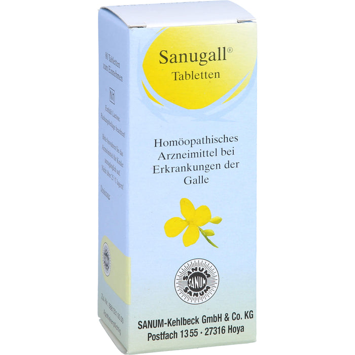 Sanugall Tabletten bei Erkrankungen der Galle, 80 pcs. Tablets