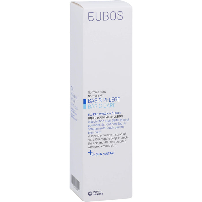 EUBOS flüssige Waschlotion für normale Haut blau pH neutral mit Dosierspender, 400 ml Lösung