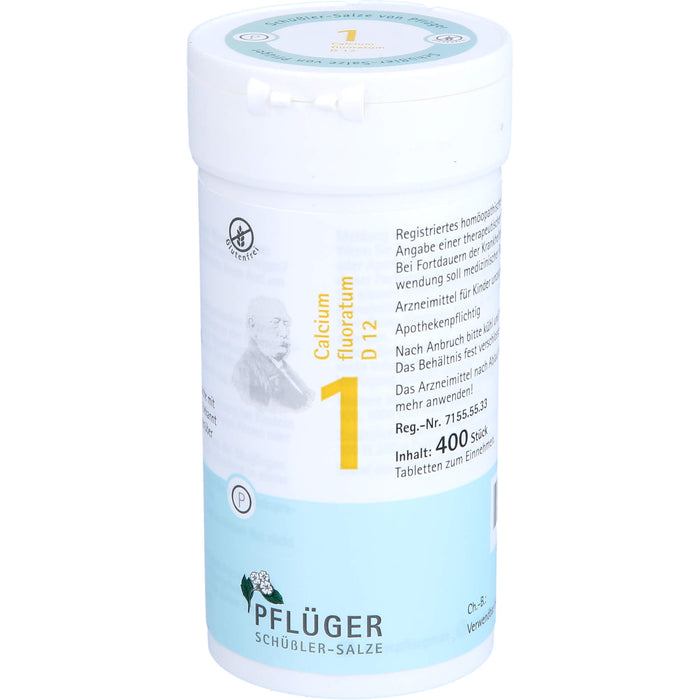 Pflüger Biochemie Nr.1 Calcium fluoratum D12 Tabletten, 400 pc Tablettes