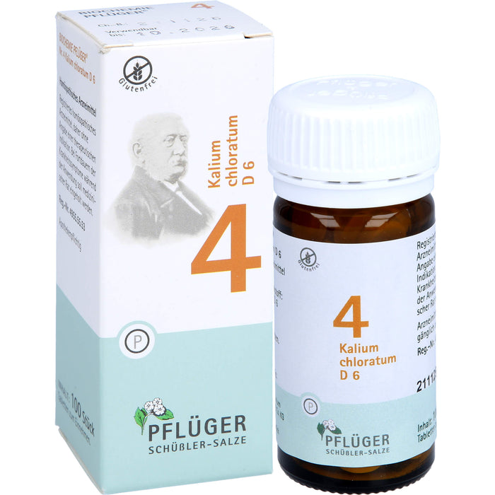 Pflüger Biochemie Nr.4 Kalium chloratum Tabletten, 100 pcs. Tablets