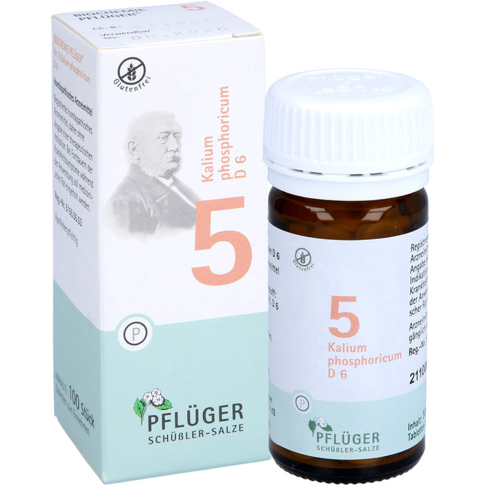 Pflüger Biochemie Nr.5 Kalium phosphoricum D6 Tabletten, 100 pc Tablettes