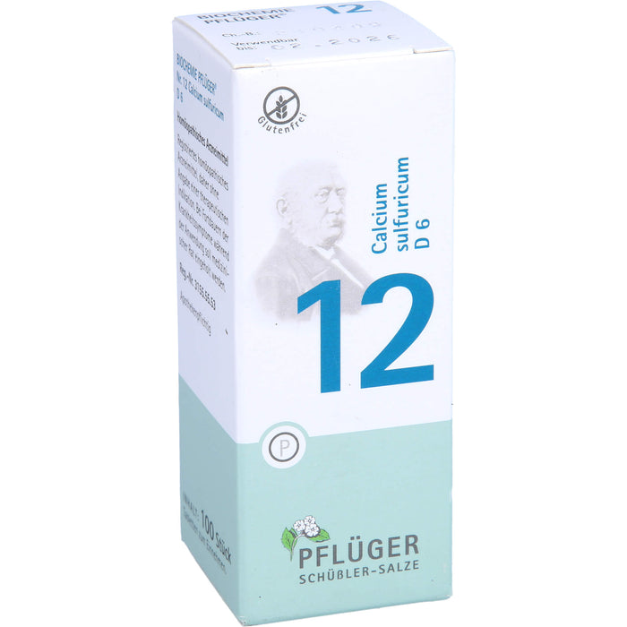 Pflüger Biochemie Nr.12 Calcium sulfuricum D6 Tabletten, 100 pcs. Tablets