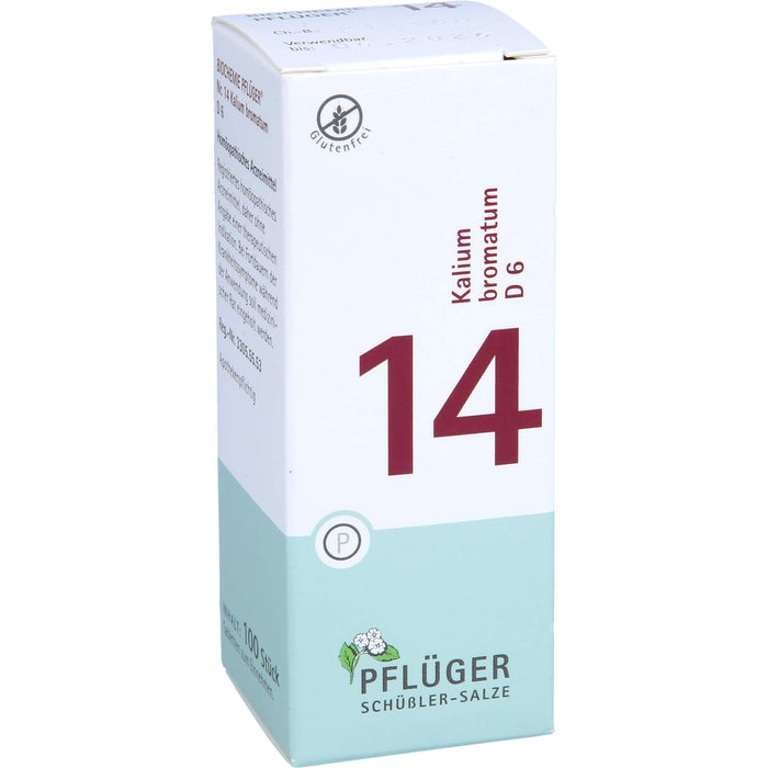 Pflüger Biochemie Nr.14 Kalium bromatum D6 Tabletten, 100 St. Tabletten