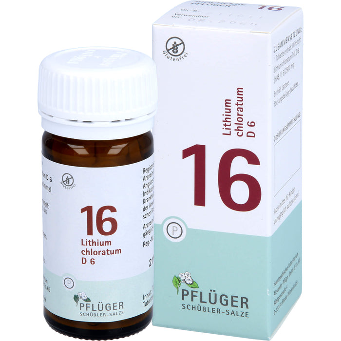 Pflüger Biochemie Nr.16 Lithium chloratum D6 Tabletten, 100 pcs. Tablets