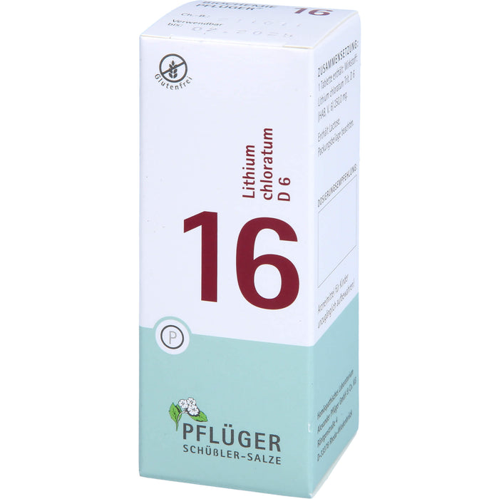 Pflüger Biochemie Nr.16 Lithium chloratum D6 Tabletten, 100 pcs. Tablets