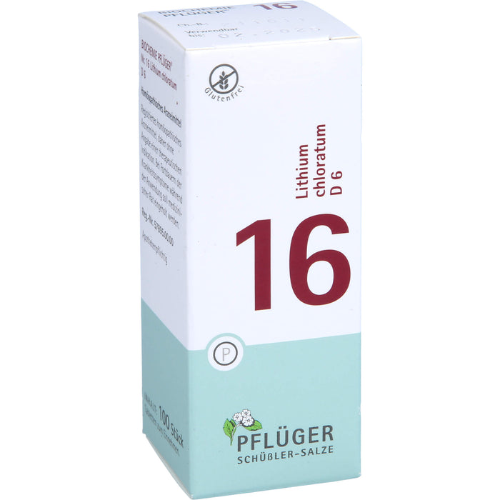 Pflüger Biochemie Nr.16 Lithium chloratum D6 Tabletten, 100 pcs. Tablets