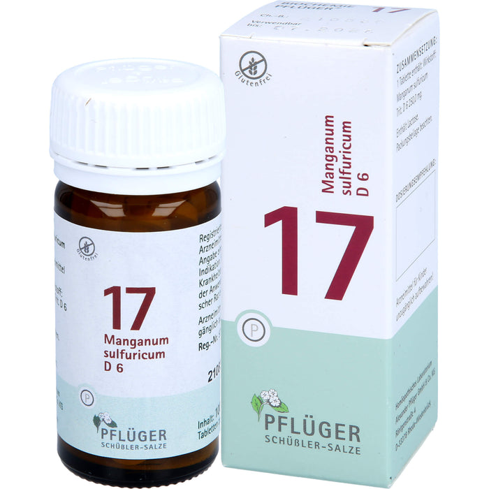 Pflüger Biochemie Nr.17 Manganum sulfuricum D6 Tabletten, 100 pcs. Tablets