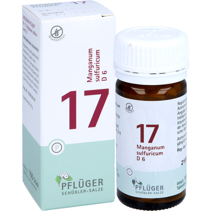 Pflüger Biochemie Nr.17 Manganum sulfuricum D6 Tabletten, 100 pcs. Tablets