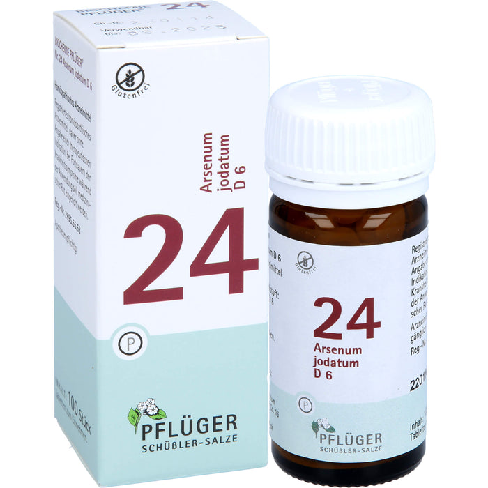 Pflüger Biochemie Nr.24 Arsenum jodatum D6 Tabletten, 100 St. Tabletten