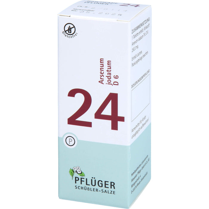 Pflüger Biochemie Nr.24 Arsenum jodatum D6 Tabletten, 100 pc Tablettes
