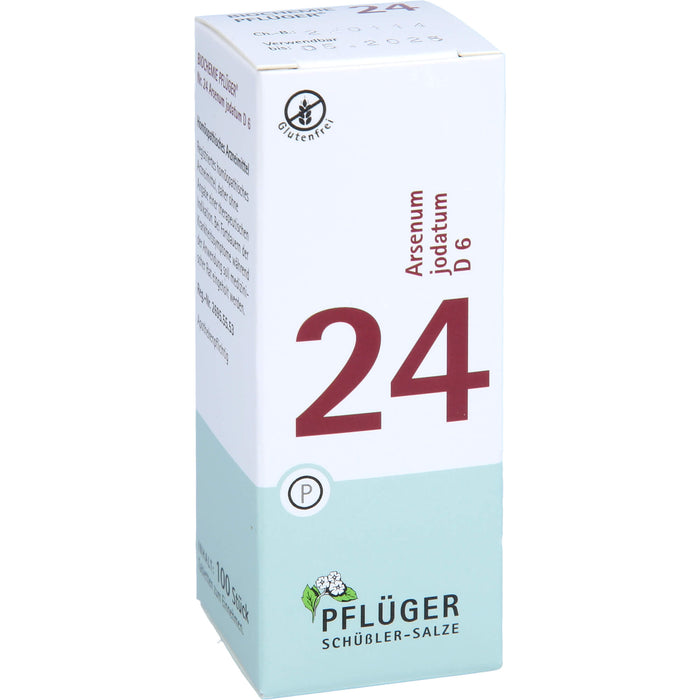 Pflüger Biochemie Nr.24 Arsenum jodatum D6 Tabletten, 100 pc Tablettes