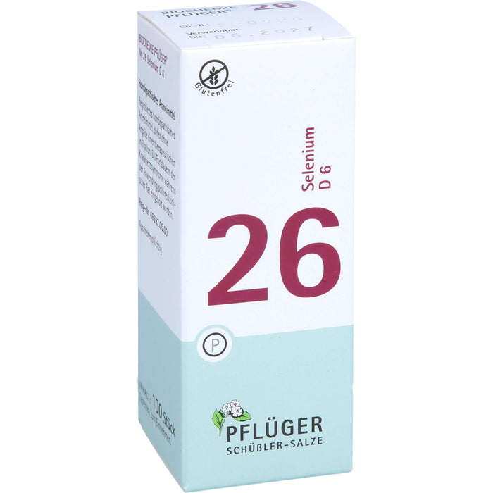 Pflüger Biochemie Nr.26 Selenium D6 Tabletten, 100 pcs. Tablets