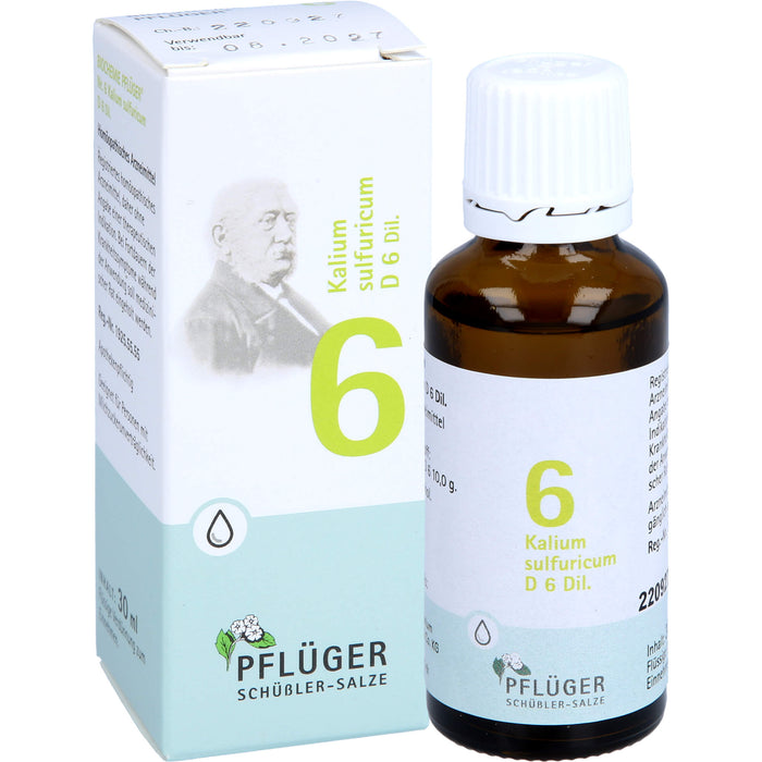 Biochemie Nr.6 Kalium sulfuricum D6 Pflüger Dil., 30 ml TRO