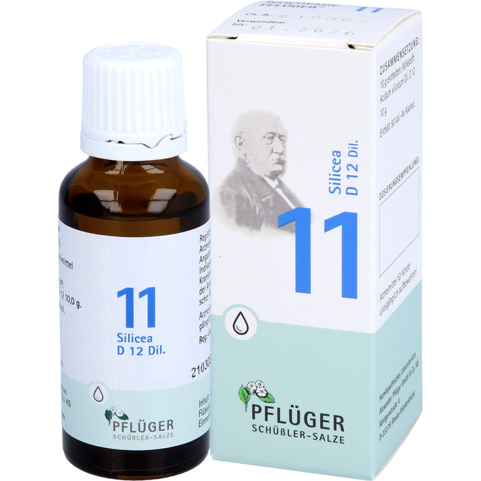 Pflüger Biochemie Nr.11 Silicea D12 Dilution, 30 ml Lösung