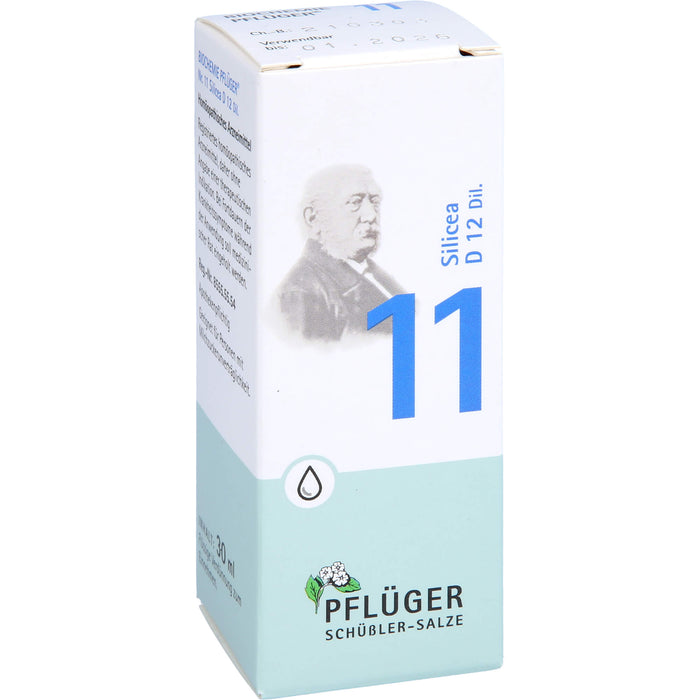 Pflüger Biochemie Nr.11 Silicea D12 Dilution, 30 ml Lösung