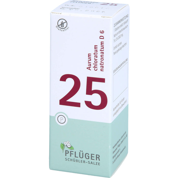 Pflüger Biochemie Nr.25 Aurum chloratum natronatum D6 Tabletten, 100 pc Tablettes