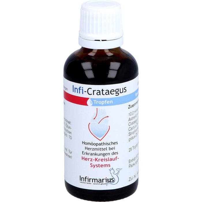 Infi Crataegus Tropfen bei Erkrankungen des Herz-Kreislauf-Systems, 50 ml Solution