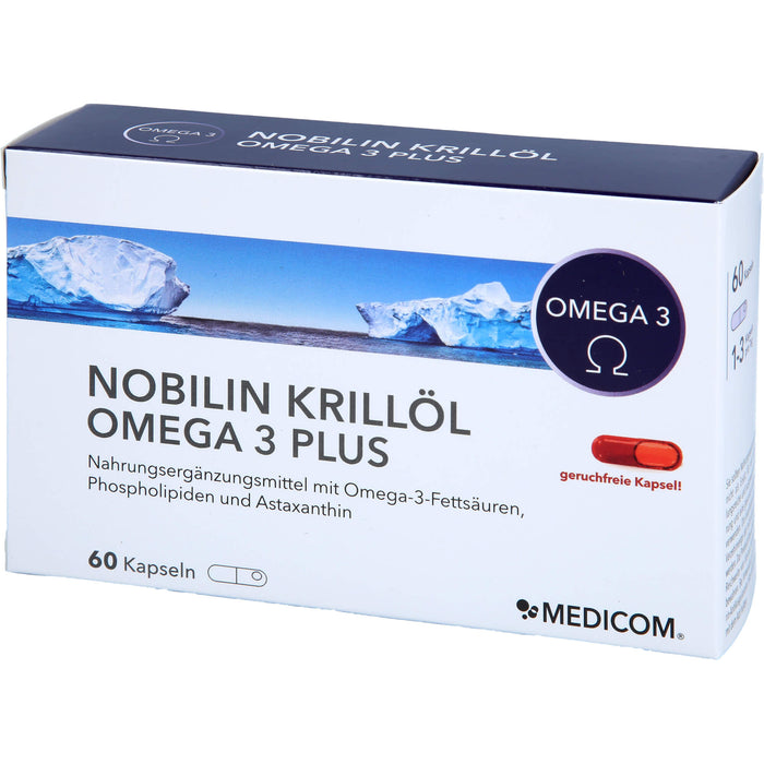 Nobilin Krillöl Omega 3 Plus Kapseln, 60 St. Kapseln