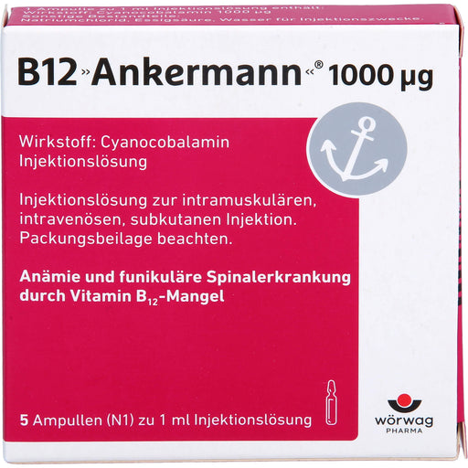 B12 Ankermann  1000 µg, Injektionslösung, 5 St. Ampullen
