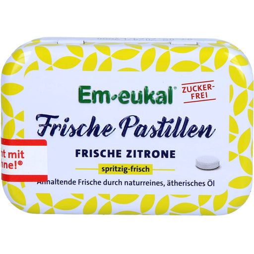 Em-eukal Frische Pastillen Zitrone zuckerfrei, 20 g Pastillen