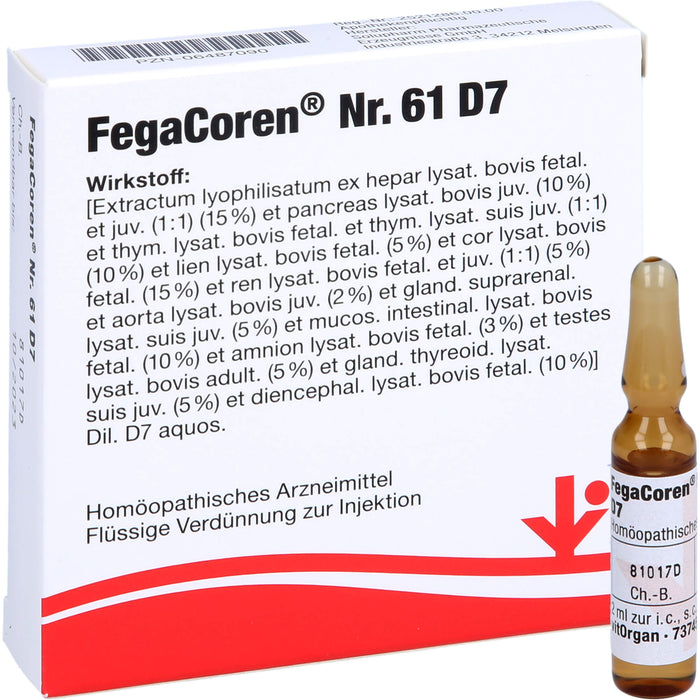 FegaCoren Nr. 61 D7 Ampullen, 5 pc Ampoules