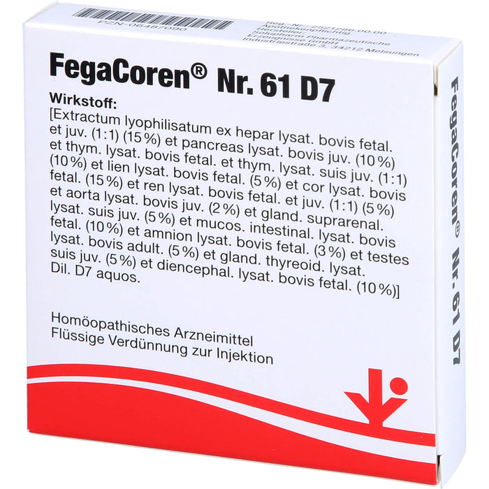 FegaCoren Nr. 61 D7 Ampullen, 5 pc Ampoules