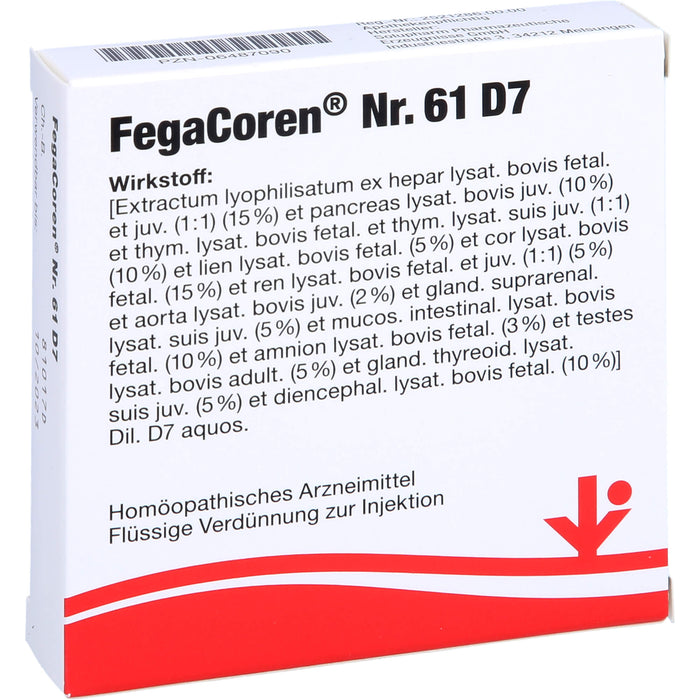FegaCoren Nr. 61 D7 Ampullen, 5 pc Ampoules