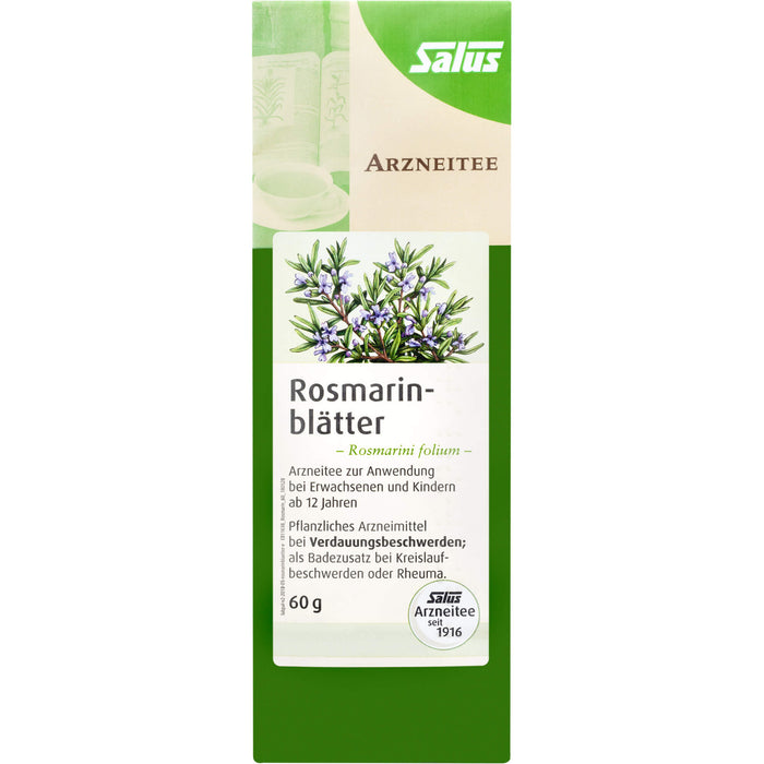 Salus Rosmarinblätter Rosmarini folium bei Verdauungsbeschwerden, 60 g Tee