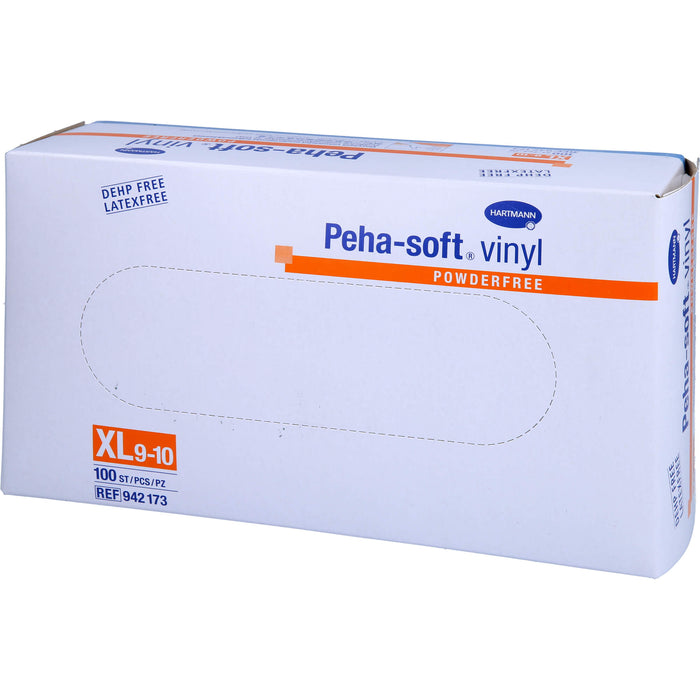 Peha-soft vinyl puderfrei Untersuchungshandschuhe Gr. XL 9 - 10, 100 pcs. Gloves