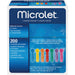 Microlet farbige silikonbeschichtete Lanzetten, 200 St. Packung