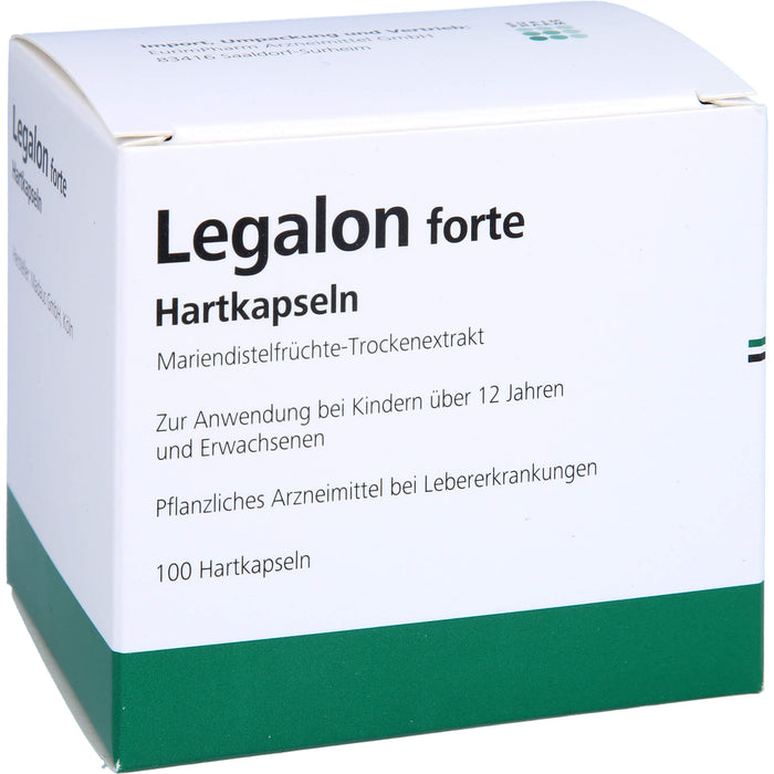 Legalon forte Eurim Hartkapseln zur unterstützenden Behandlung von Lebererkrankungen, 100 St. Kapseln