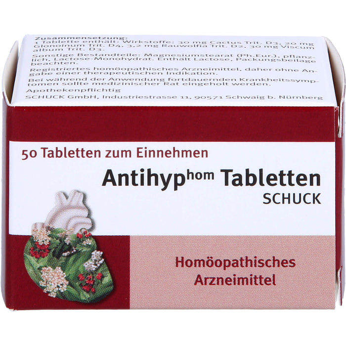 SCHUCK Antihyp Tabletten, 50 St. Tabletten