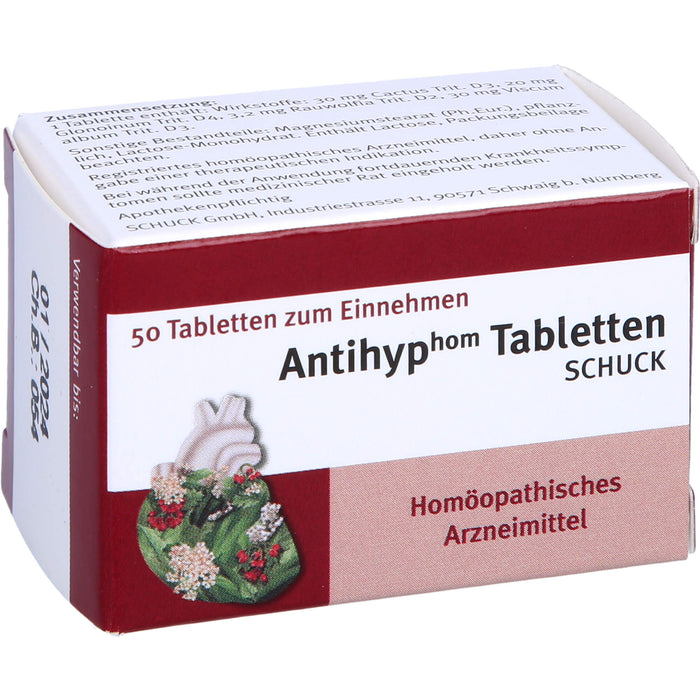 SCHUCK Antihyp Tabletten, 50 pc Tablettes