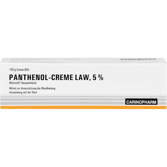 Panthenol-Creme LAW 5 % zur Unterstützung der Wundheilung, 100 g Creme
