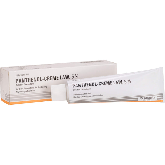 Panthenol-Creme LAW 5 % zur Unterstützung der Wundheilung, 100 g Creme
