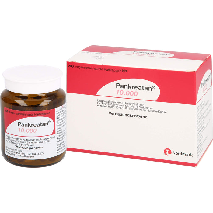 Pankreatan  10.000, Magensaftresistente Hartkapseln, 200 St. Kapseln