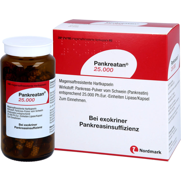 Pankreatan 25.000, Magensaftresistente Hartkapseln, 200 pc Capsules