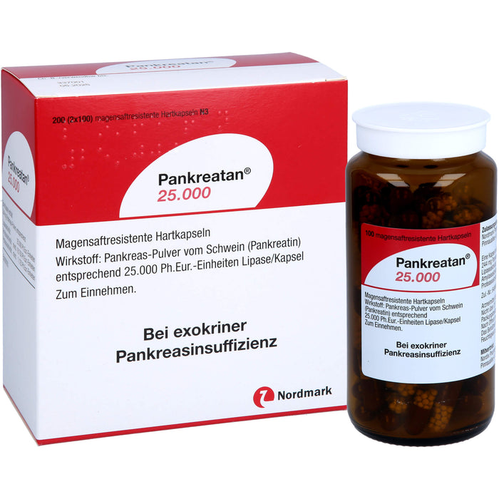 Pankreatan 25.000, Magensaftresistente Hartkapseln, 200 pc Capsules